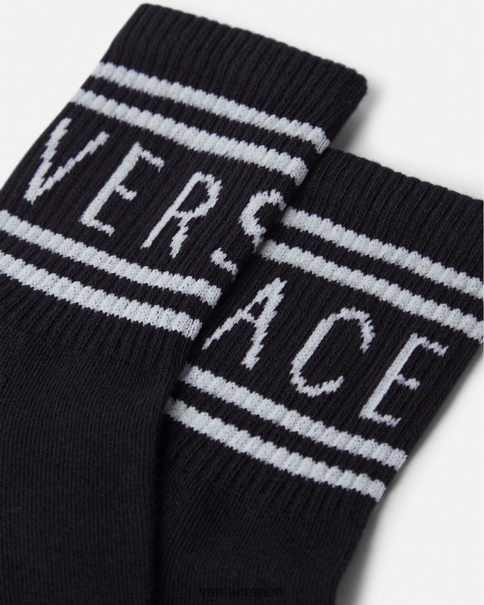 Schwarz Logo-Socken Versace Kinder Zubehör 8N4XJD1969