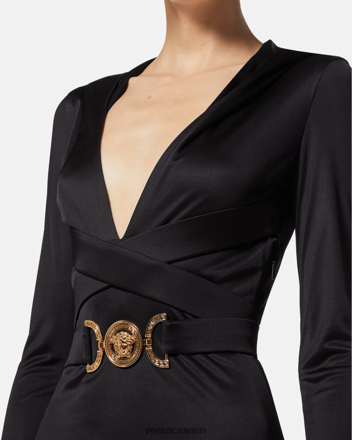 Schwarz Medusa \95 Kapuzenkleid Versace Frauen Kleidung 8N4XJD36
