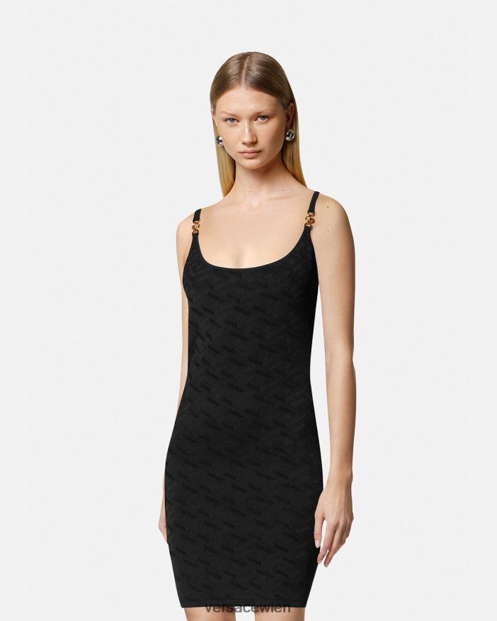Schwarz Medusa \95 La Greca Minikleid Versace Frauen Kleidung 8N4XJD42