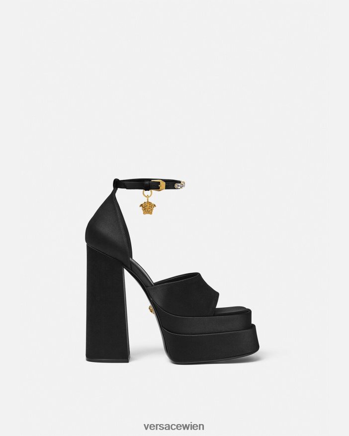Schwarz Medusa Aevitas Plateausandalen Versace Frauen Schuh 8N4XJD424