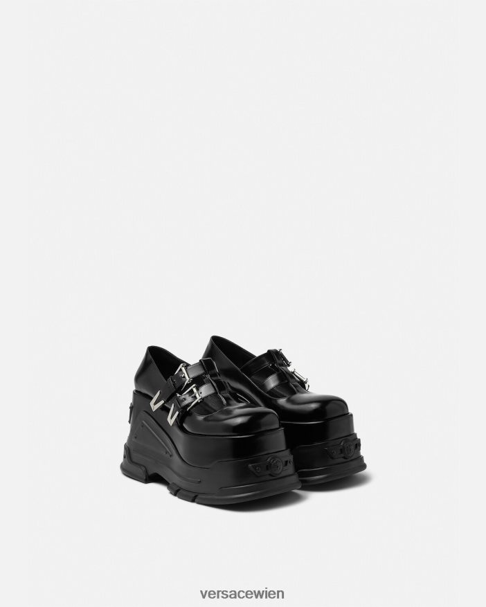 Schwarz Medusa Anthem Plateaupumps Versace Frauen Schuh 8N4XJD497