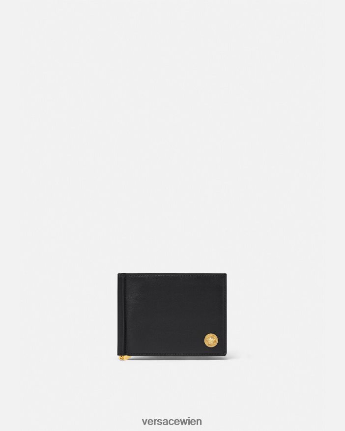Schwarz Medusa Biggie Bifold-Clip-Geldbörse Versace Männer Zubehör 8N4XJD1634