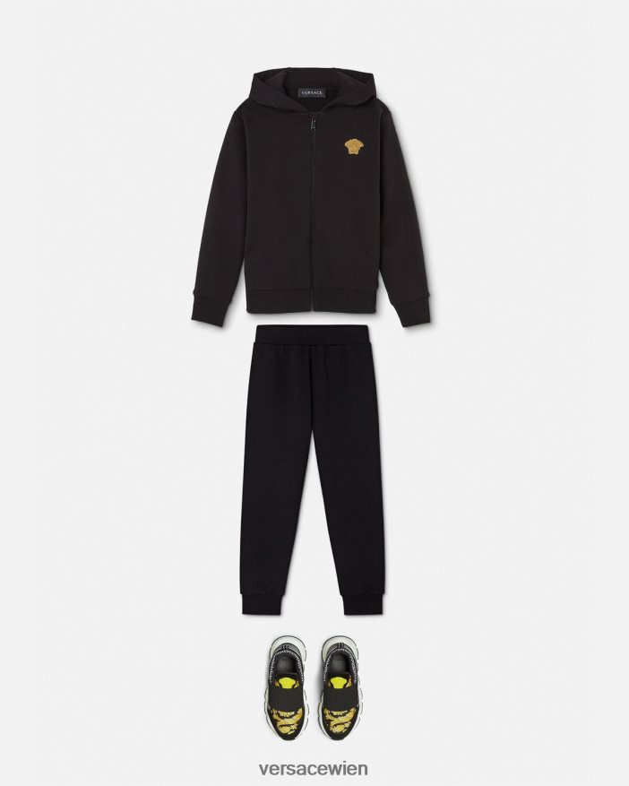 Schwarz Medusa-Jogginghose Versace Kinder Kleidung 8N4XJD1967
