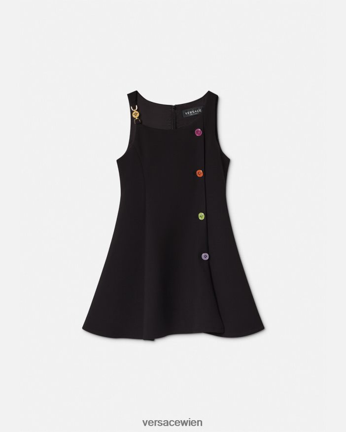 Schwarz Medusa-Kleid Versace Kinder Kleidung 8N4XJD2000