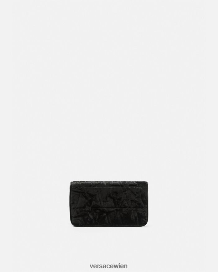 Schwarz Mini-Tasche aus Virtus-Samt Versace Frauen Taschen 8N4XJD377