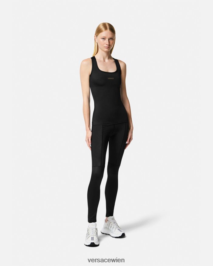 Schwarz Muskelshirt Versace Frauen Kleidung 8N4XJD234