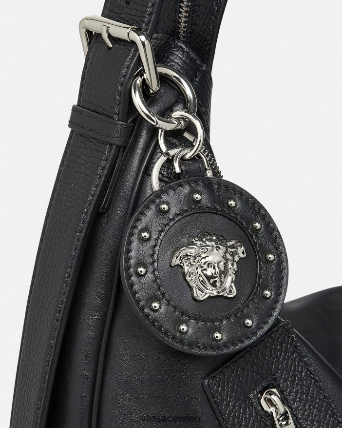 Schwarz Schlüsselanhänger mit Medusa-Nieten Versace Männer Zubehör 8N4XJD1663
