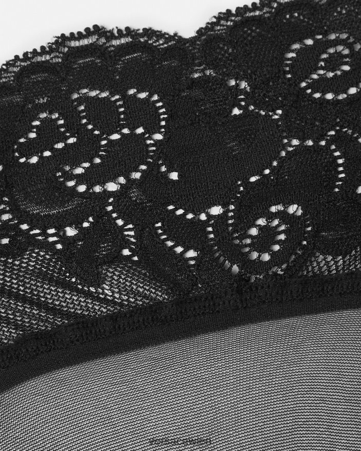 Schwarz Spitzenstrümpfe Versace Frauen Unterwäsche und Strandbekleidung 8N4XJD1113