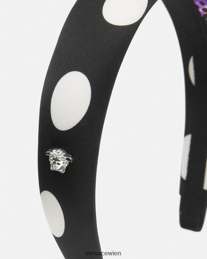 Schwarz Stirnband mit Schmetterlingen Versace Frauen Zubehör 8N4XJD860
