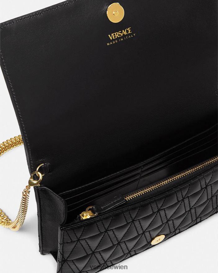 Schwarz Virtus-Kupplung Versace Frauen Taschen 8N4XJD369