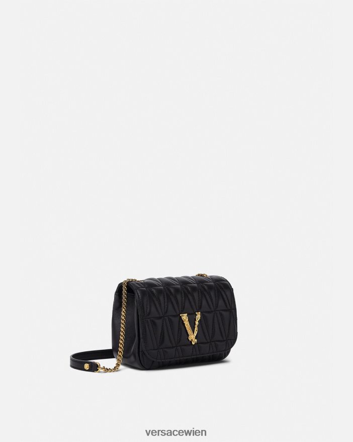 Schwarz Virtus kleine Umhängetasche Versace Frauen Taschen 8N4XJD367