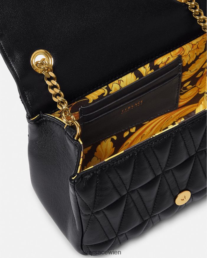 Schwarz Virtus kleine Umhängetasche Versace Frauen Taschen 8N4XJD367