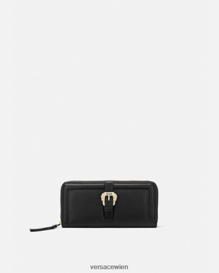 Schwarz couture1 kontinentales Portemonnaie Versace Frauen Zubehör 8N4XJD2320