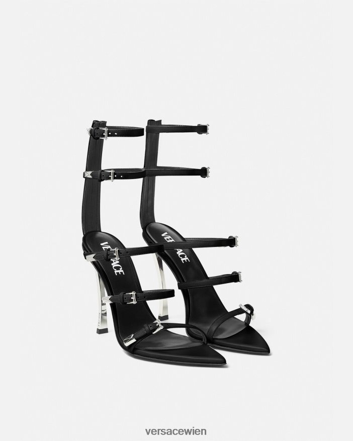Schwarz punktgenaue Sandalen Versace Frauen Schuh 8N4XJD387