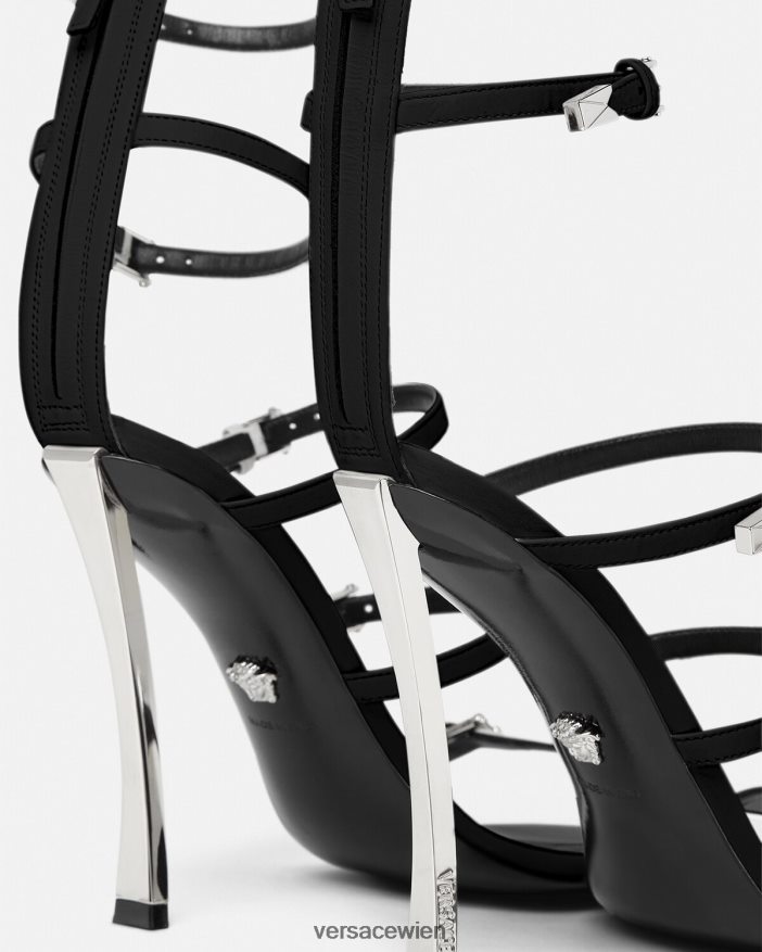 Schwarz punktgenaue Sandalen Versace Frauen Schuh 8N4XJD387