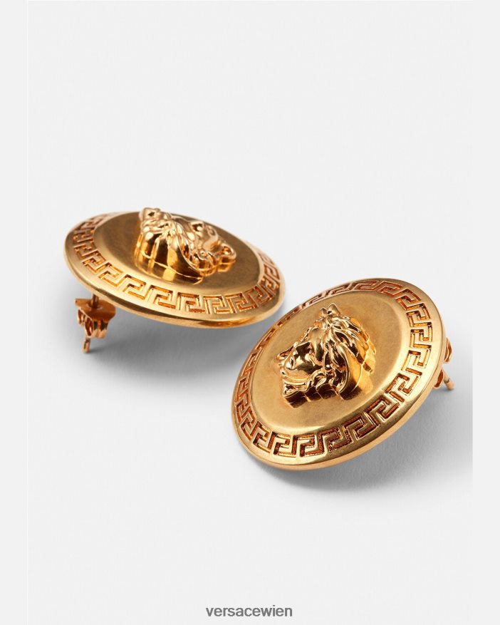 Tribut Gold Tribute-Medusa-Ohrstecker Versace Frauen Zubehör 8N4XJD794