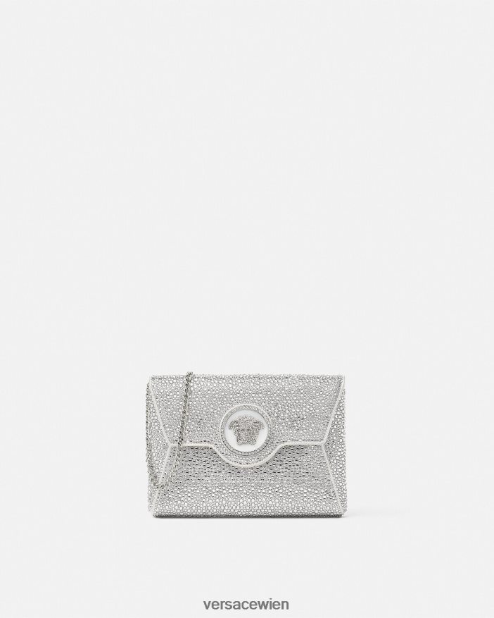 Weiß Crystal La Medusa Clutch mit Umschlag Versace Frauen Taschen 8N4XJD347