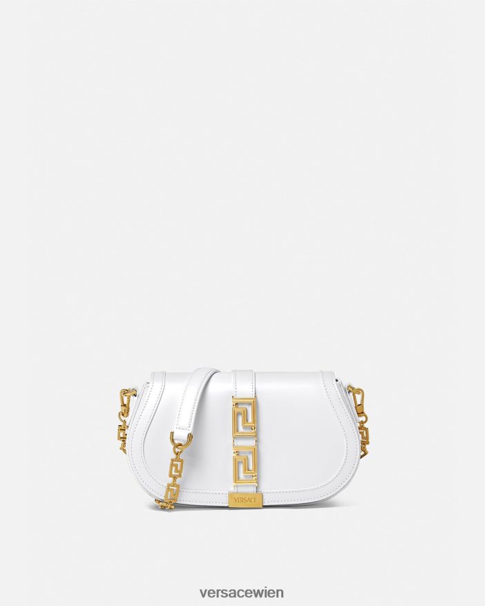 Weiß Greca-Göttin-Umhängetasche Versace Frauen Taschen 8N4XJD253