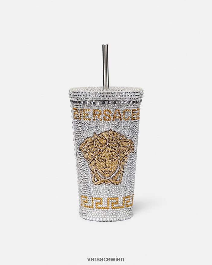 Weiß Kristall-Medusa-Reisebecher Versace Frauen Unterwäsche und Strandbekleidung 8N4XJD1205