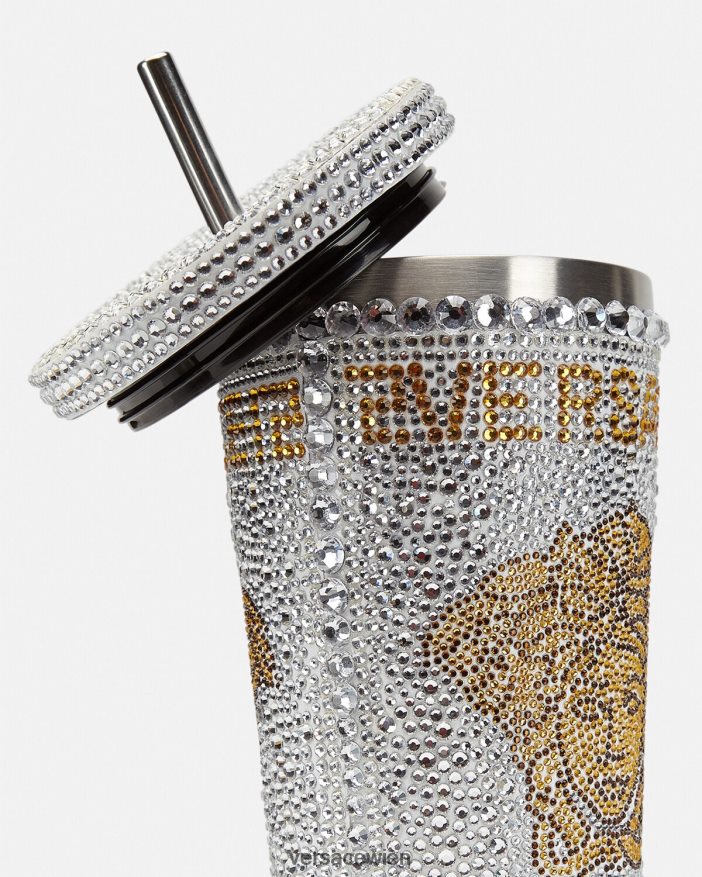 Weiß Kristall-Medusa-Reisebecher Versace Frauen Unterwäsche und Strandbekleidung 8N4XJD1205