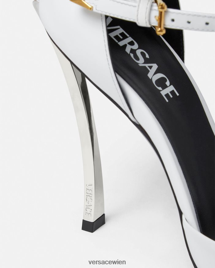 Weiß Punktgenaue Pumpen Versace Frauen Schuh 8N4XJD395