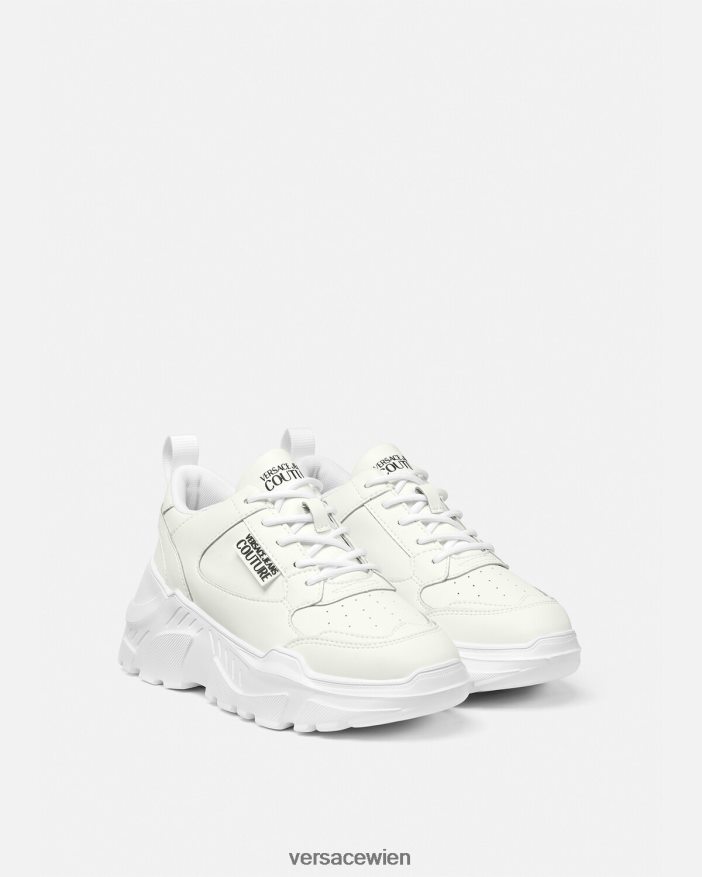 Weiß Speedtrack-Sneaker Versace Frauen Schuh 8N4XJD2263