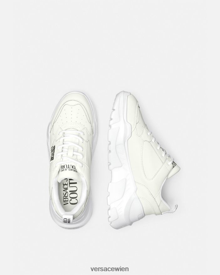 Weiß Speedtrack-Sneaker Versace Frauen Schuh 8N4XJD2263