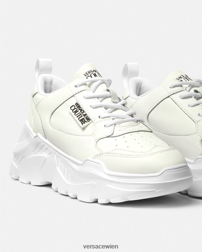 Weiß Speedtrack-Sneaker Versace Frauen Schuh 8N4XJD2263