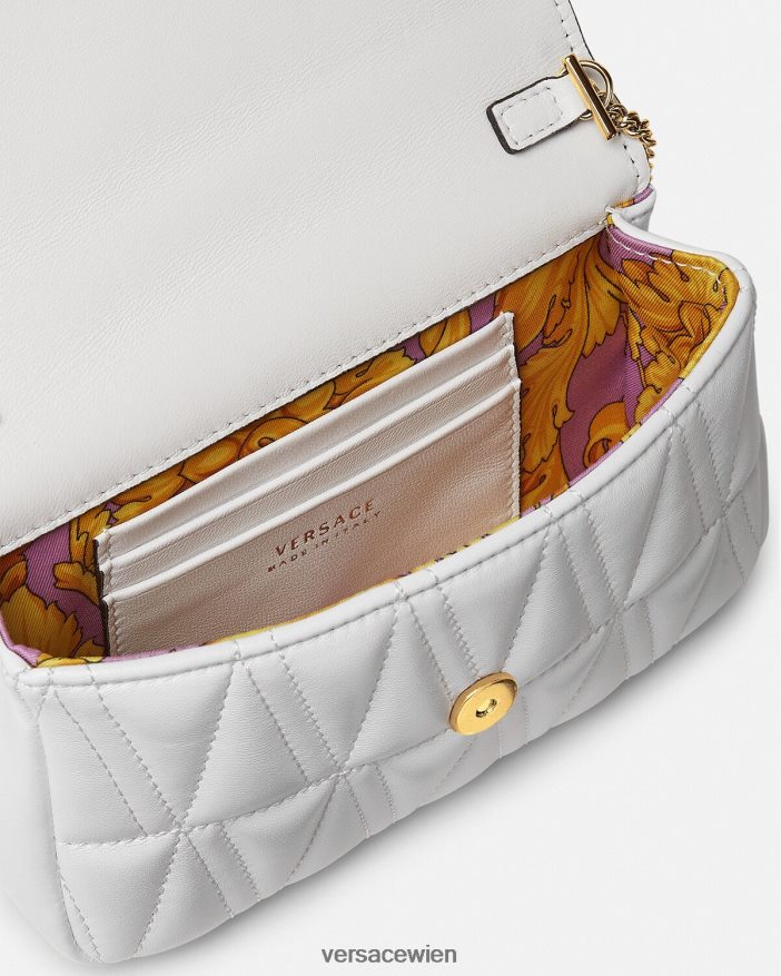 Weiß Virtus Mini-Tasche Versace Frauen Taschen 8N4XJD375