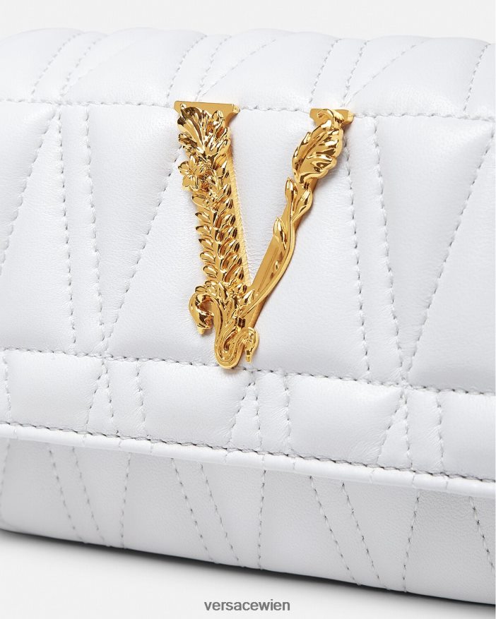 Weiß Virtus Mini-Tasche Versace Frauen Taschen 8N4XJD375