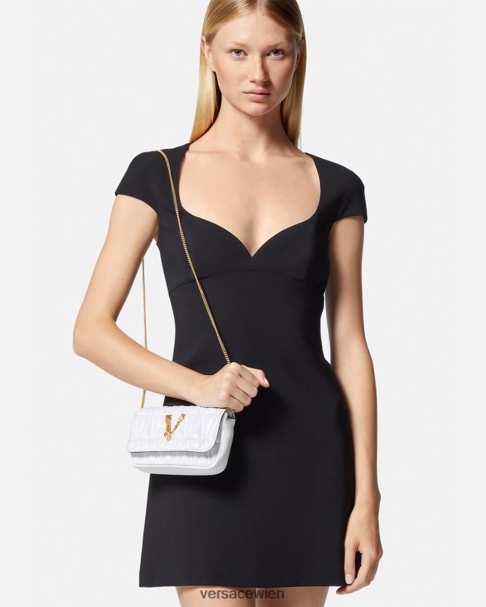 Weiß Virtus Mini-Tasche Versace Frauen Taschen 8N4XJD375