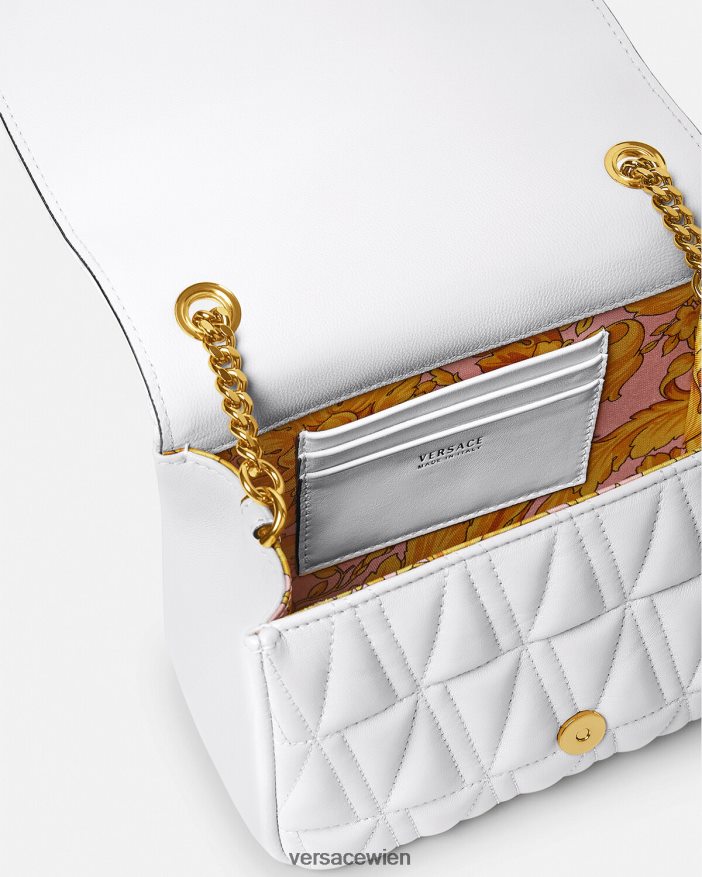 Weiß Virtus kleine Umhängetasche Versace Frauen Taschen 8N4XJD368