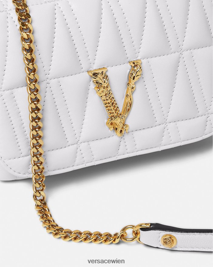 Weiß Virtus kleine Umhängetasche Versace Frauen Taschen 8N4XJD368