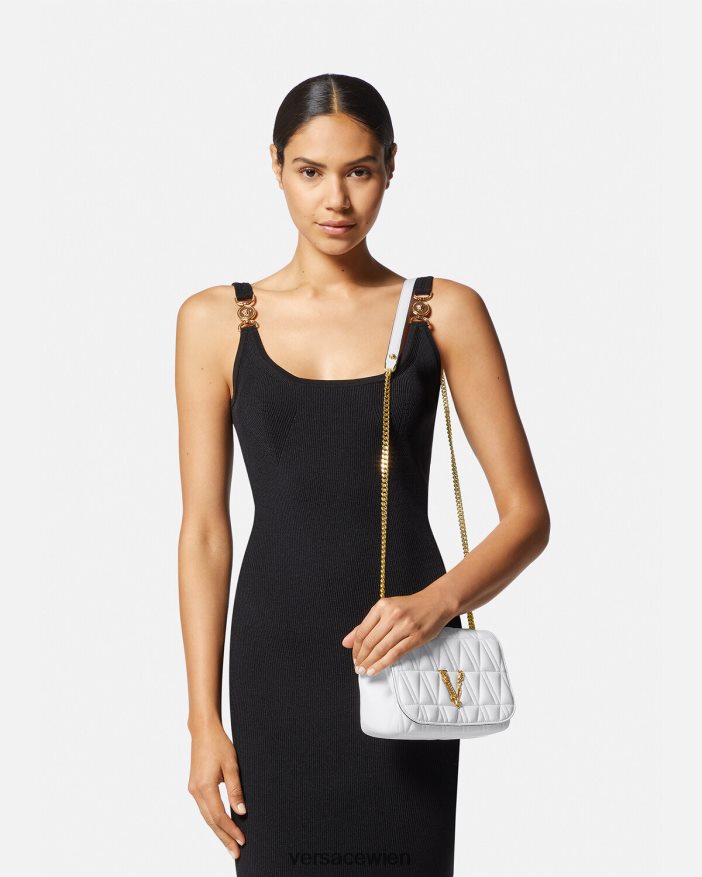 Weiß Virtus kleine Umhängetasche Versace Frauen Taschen 8N4XJD368