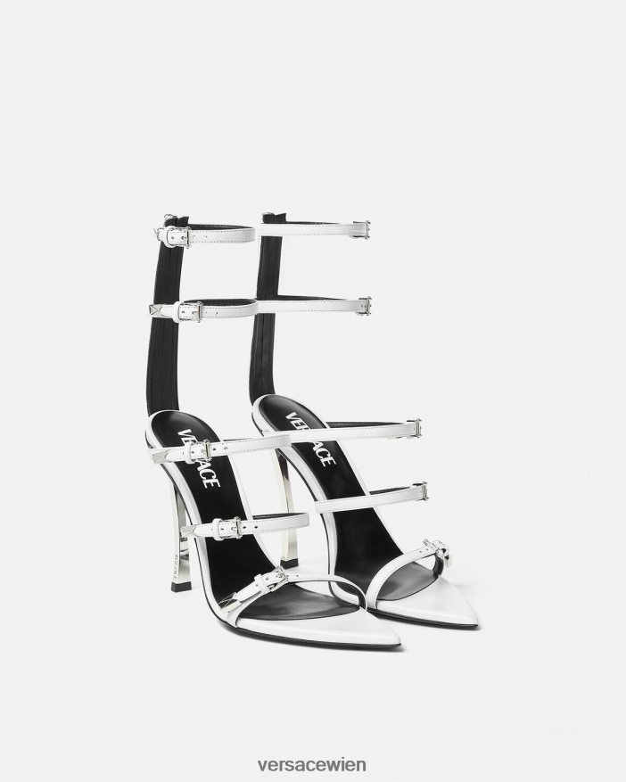 Weiß punktgenaue Sandalen Versace Frauen Schuh 8N4XJD388