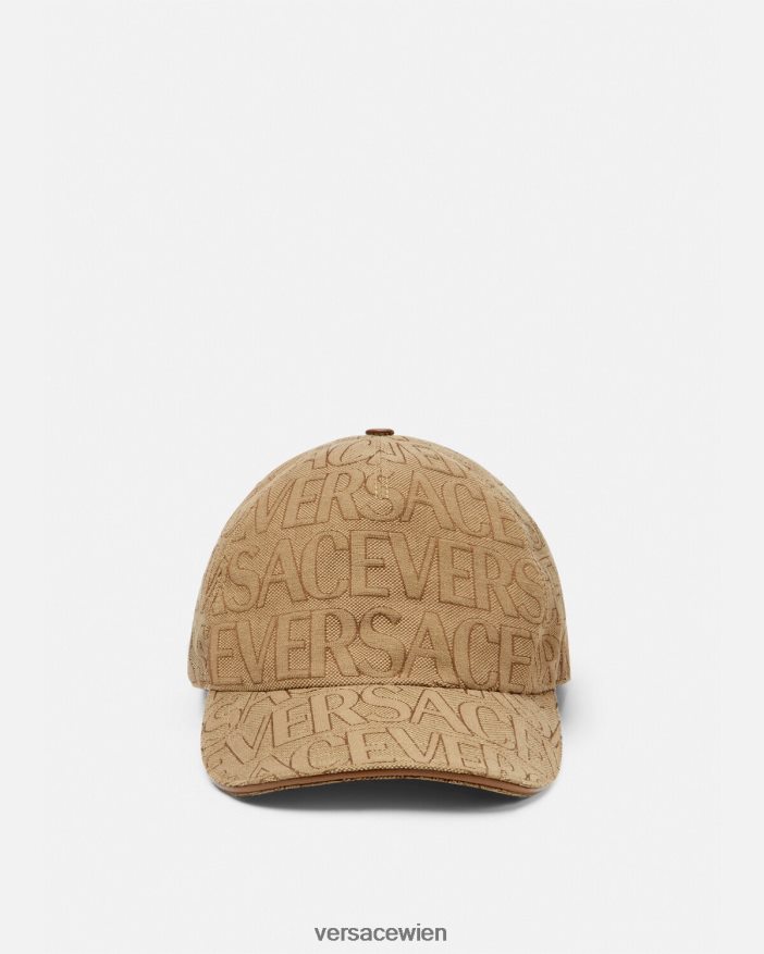 braun Allover-Baseballkappe Versace Frauen Zubehör 8N4XJD868