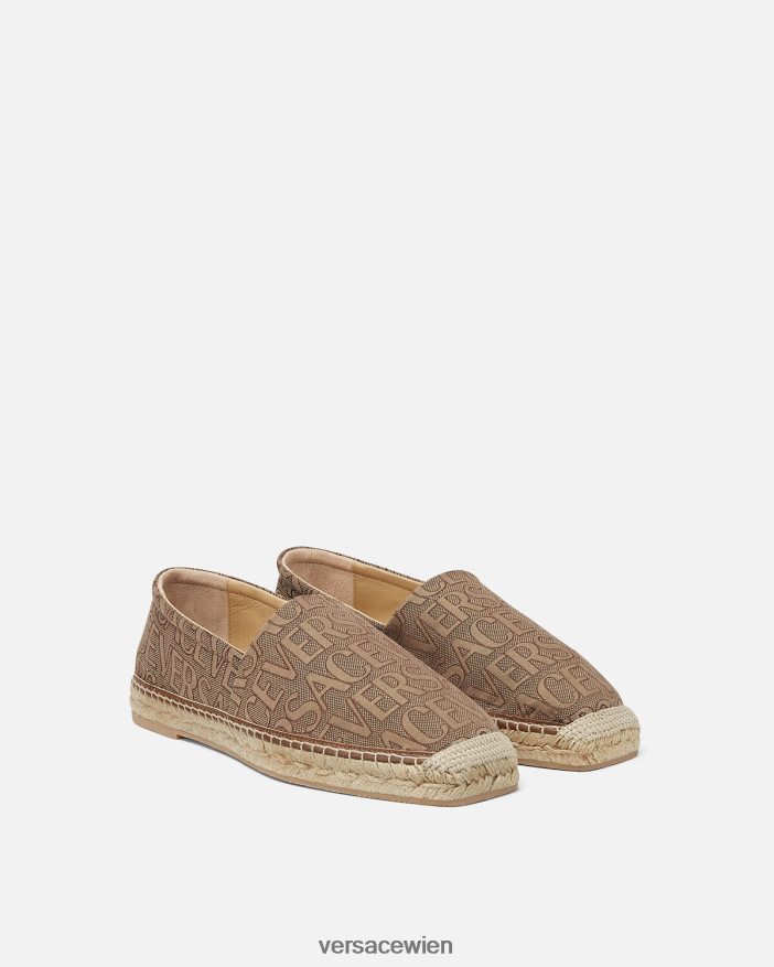 braun Allover-Espadrilles Versace Männer Schuh 8N4XJD1563