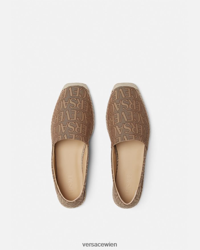 braun Allover-Espadrilles Versace Männer Schuh 8N4XJD1563