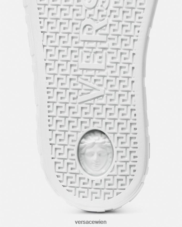 braun Allover-Greca-Sneaker Versace Männer Schuh 8N4XJD1515