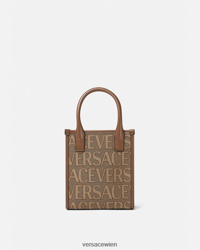 braun Allover-Mini-Tragetasche Versace Frauen Taschen 8N4XJD318