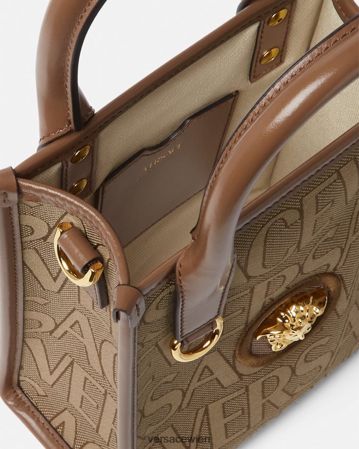 braun Allover-Mini-Tragetasche Versace Frauen Taschen 8N4XJD318