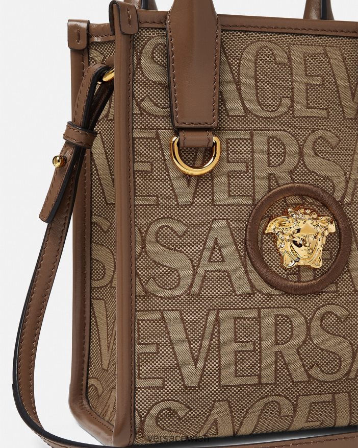 braun Allover-Mini-Tragetasche Versace Frauen Taschen 8N4XJD318