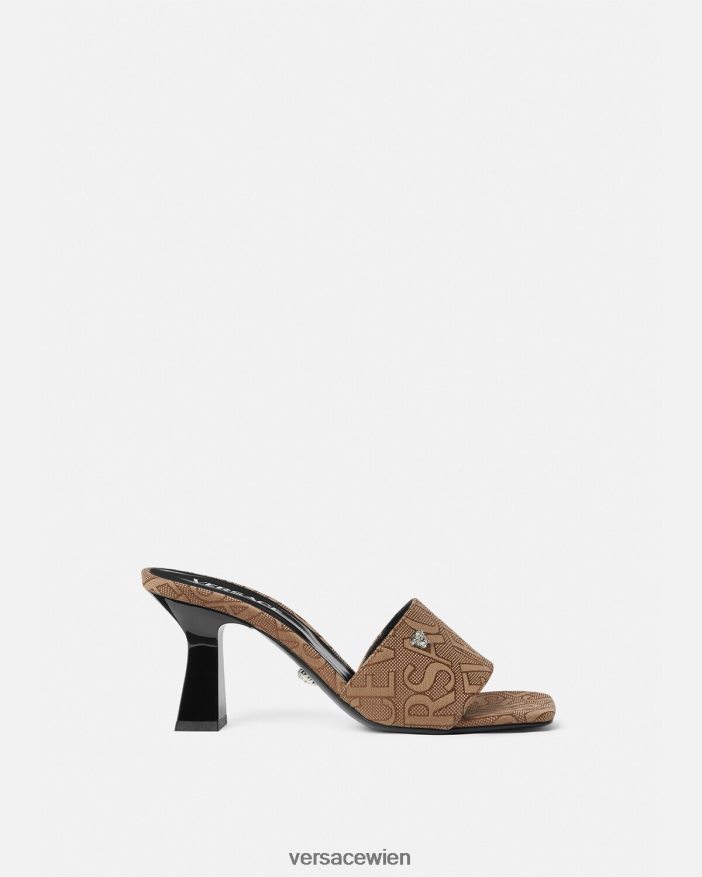 braun Allover-Pantoletten Versace Frauen Schuh 8N4XJD441