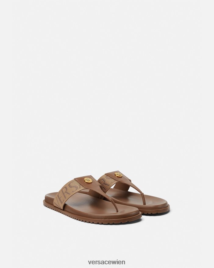 braun Allover-Sandalen Versace Männer Schuh 8N4XJD1583