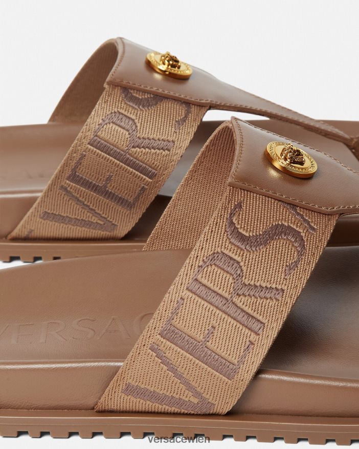 braun Allover-Sandalen Versace Männer Schuh 8N4XJD1583