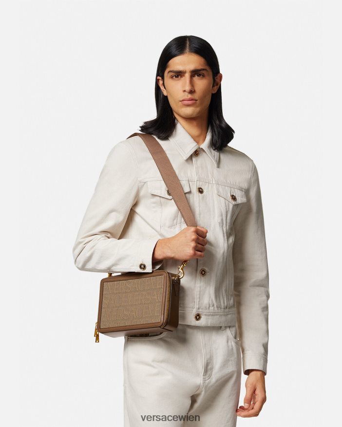 braun Allover-Umhängetasche Versace Männer Taschen 8N4XJD1497