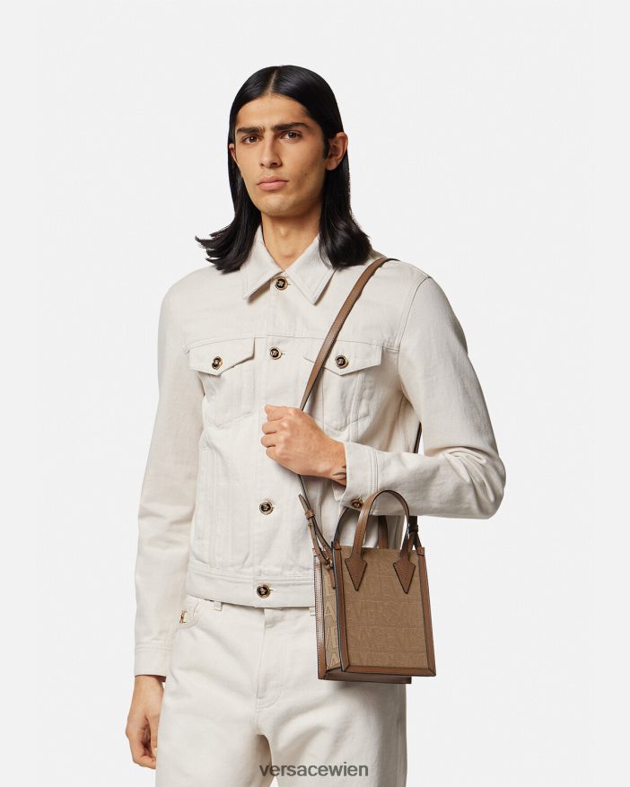braun Allover-Umhängetasche Versace Männer Taschen 8N4XJD1498