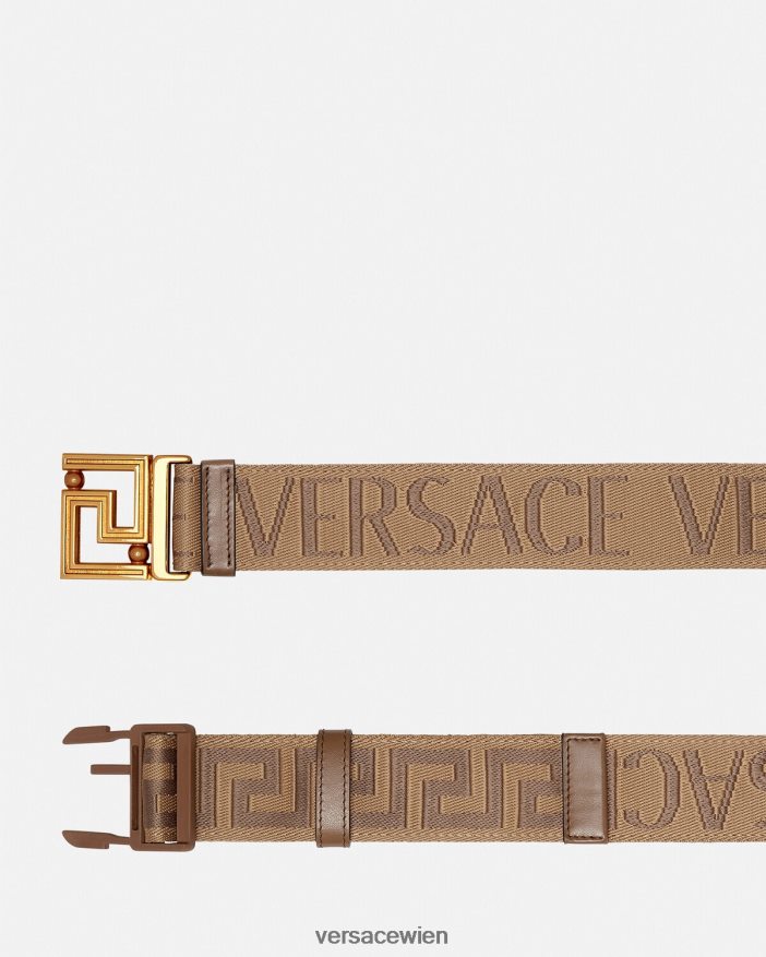 braun Allover-Wendegürtel Versace Männer Zubehör 8N4XJD1612