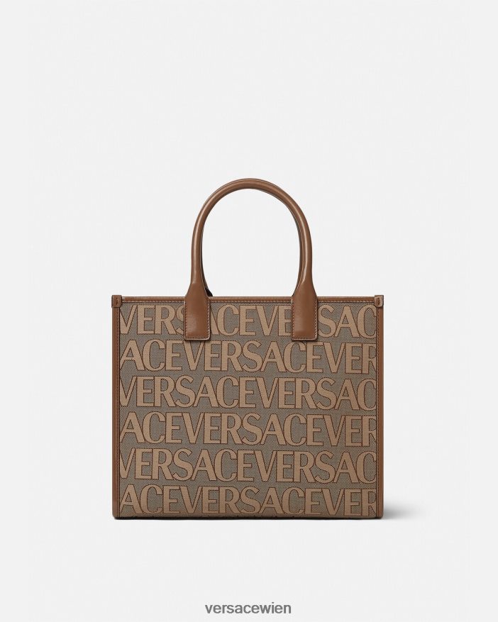braun Kleine Allover-Tragetasche Versace Frauen Taschen 8N4XJD316