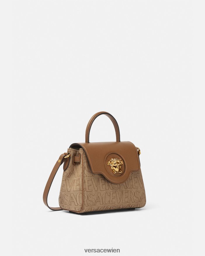 braun Kleine Handtasche „Allover La Medusa“ Versace Frauen Taschen 8N4XJD325